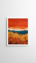 Stampa Spinifex Gold senza cornice su carta metallica